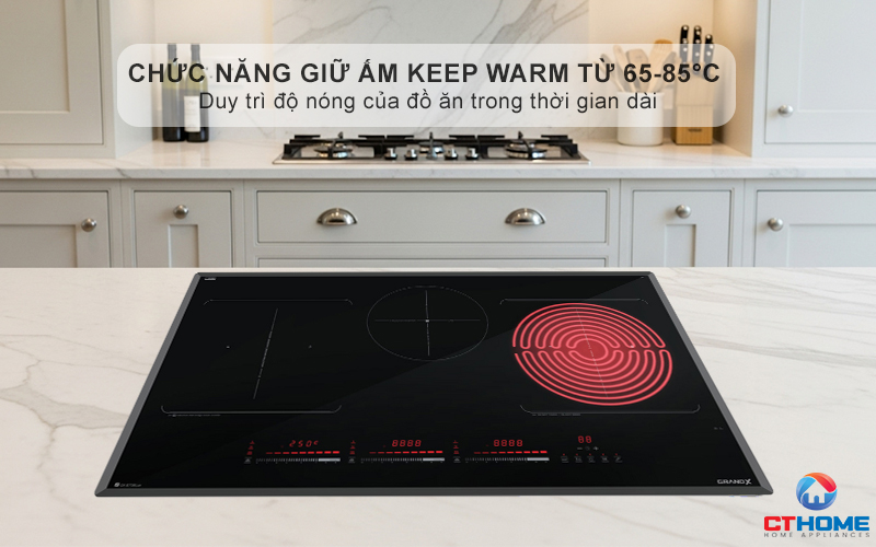 Chức năng giữ ấm Keep Warm từ 65-85°C, duy trì độ nóng của đồ ăn trong thời gian dài