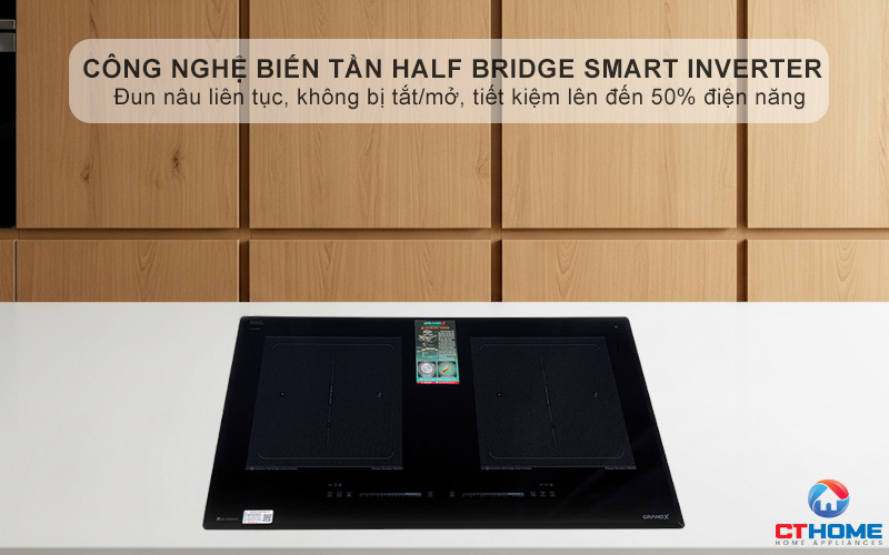 Công nghệ Half Bridge Smart INVERTER Duy trì nhiệt độ ổn định ở mức thấp nhất mà không cần bật/tắt liên tục