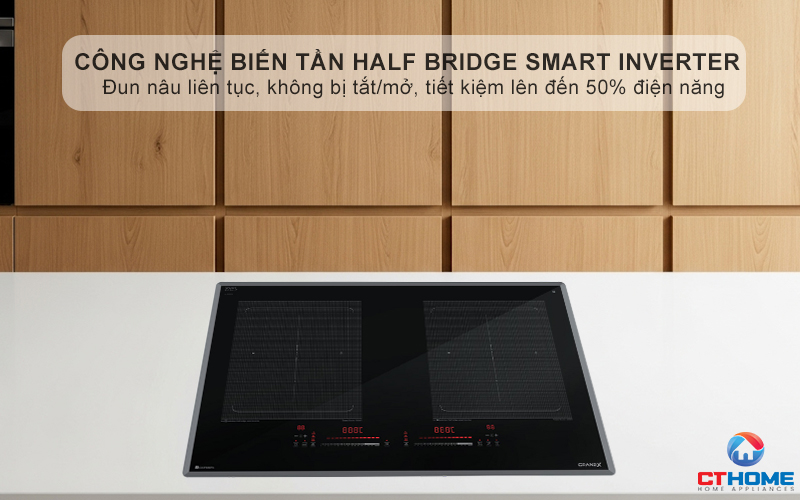 Công nghệ Half Bridge Smart INVERTER Duy trì nhiệt độ ổn định ở mức thấp nhất mà không cần bật/tắt liên tục