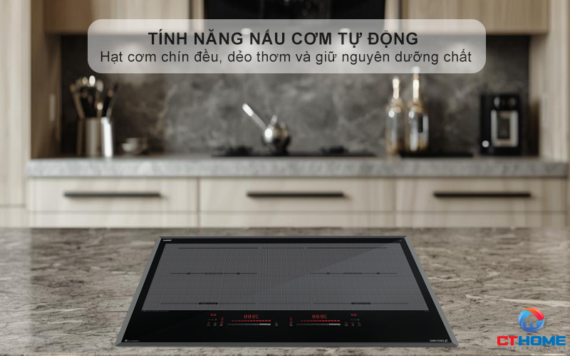 Tính năng nấu cơm tự động chuyên biệt ngay trên bếp từ