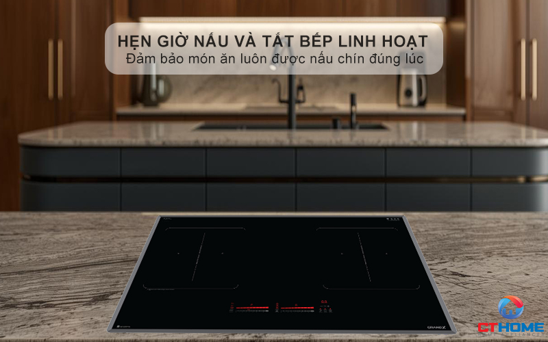 Hẹn giờ nấu và tắt bếp linh hoạt - Chủ động hơn khi nấu nướng