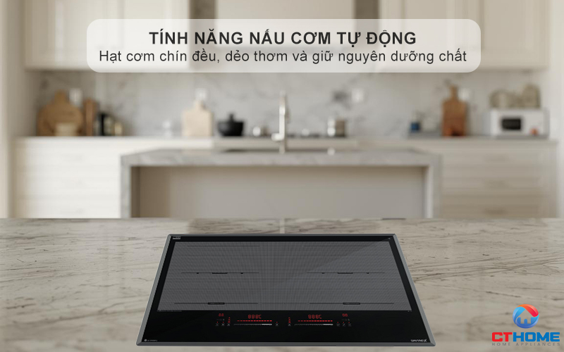 Tính năng nấu cơm tự động chuyên biệt ngay trên bếp từ