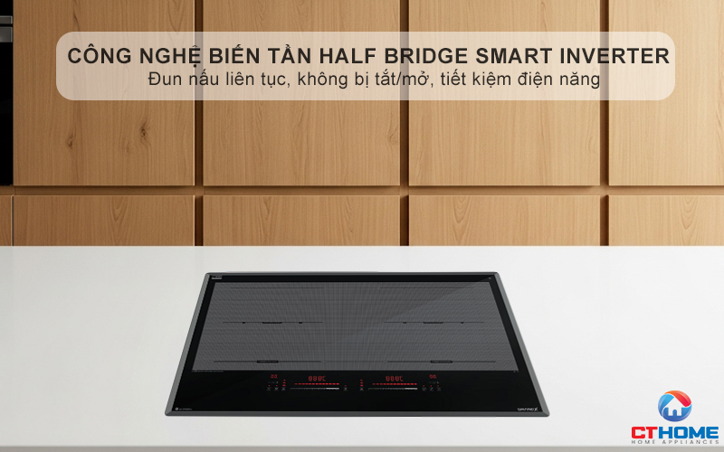 Công nghệ Half Bridge Smart INVERTER Duy trì nhiệt độ ổn định ở mức thấp nhất mà không cần bật/tắt liên tục