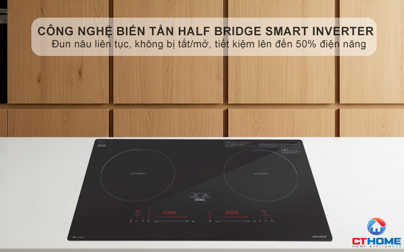 Công nghệ Half Bridge Smart INVERTER Duy trì nhiệt độ ổn định ở mức thấp nhất mà không cần bật/tắt liên tục