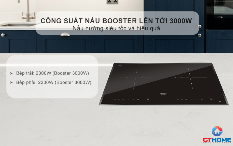 Tổng công suất lên tới 6000W nấu nướng nhanh chóng
