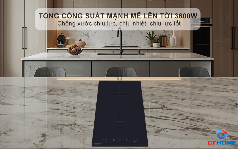 Tổng công suất mạnh mẽ lên tới 3600W 