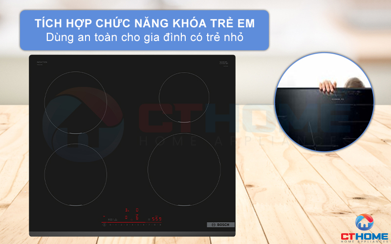 BẾP TỪ 4 VÙNG NẤU BOSCH PIE631HB1E SERIE 6 10