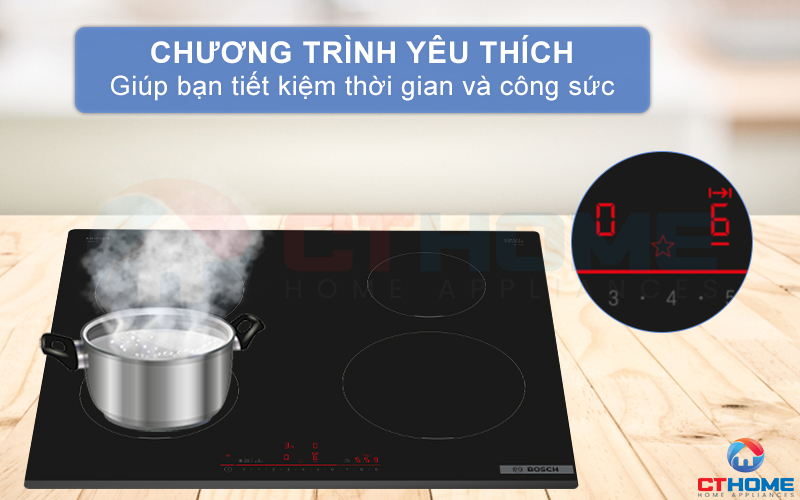 BẾP TỪ 4 VÙNG NẤU BOSCH PIE631HB1E SERIE 6 6