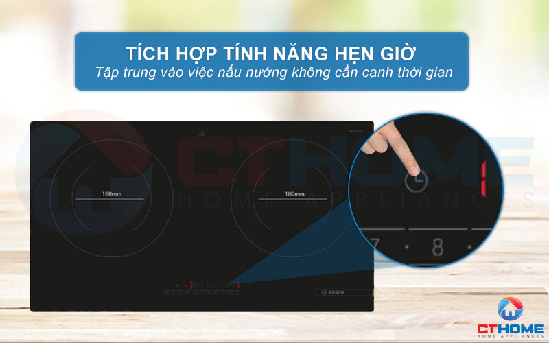 Tích hợp tính năng hẹn giờ tiện lợi