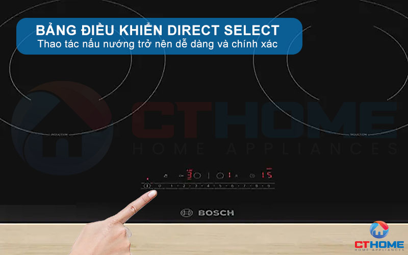 Nấu nướng dễ dàng với điều khiển cảm ứng Direct Select