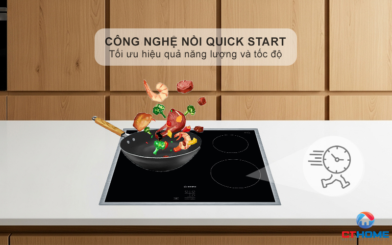 Công nghệ QuickStart nhận diện nồi và bắt đầu nấu nướng nhanh chóng