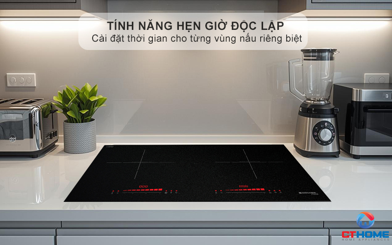 Hẹn giờ nấu và tắt bếp