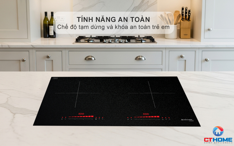 Tính năng khóa trẻ em an toàn và cảnh báo thông minh