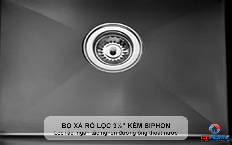 CHẬU INOX 1 HỐC RỬA BEX LINEA 55.40 BK BEXLINEA5540BK 5