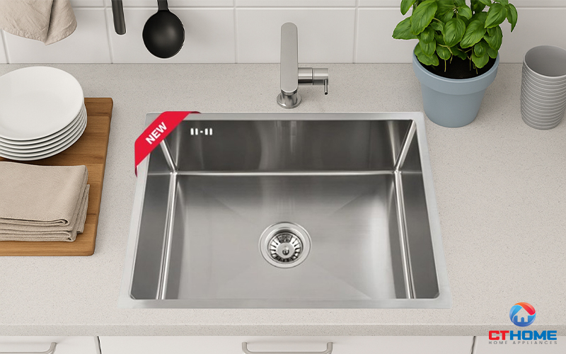 CHẬU INOX 1 HỐC RỬA BEX LINEA 55.40 BEXLINEA5540 1