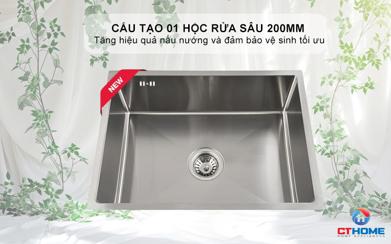 CHẬU INOX 1 HỐC RỬA BEX LINEA 55.40 BEXLINEA5540 2