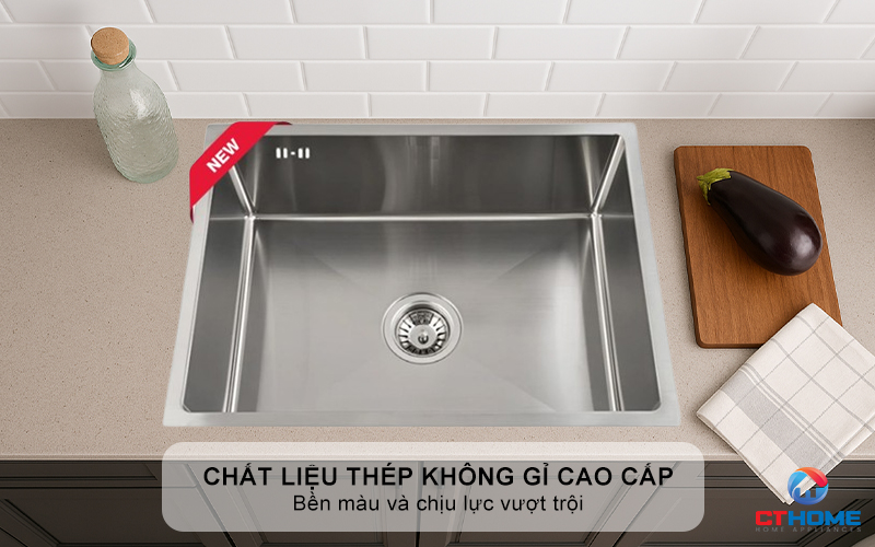 CHẬU INOX 1 HỐC RỬA BEX LINEA 55.40 BEXLINEA5540 3