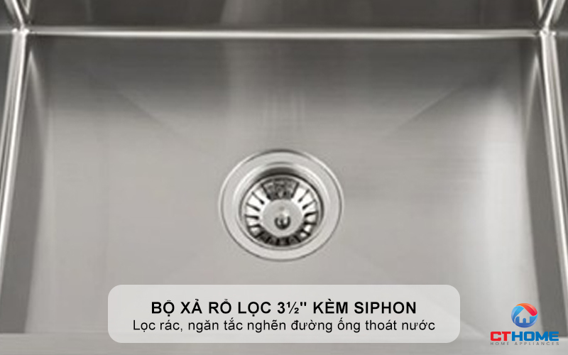 CHẬU INOX 1 HỐC RỬA BEX LINEA 55.40 BEXLINEA5540 5