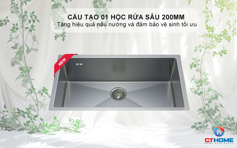 CHẬU INOX 1 HỐC RỬA  BEX LINEA 70.40 1B (R10) BEXLINEA70401BR10 2