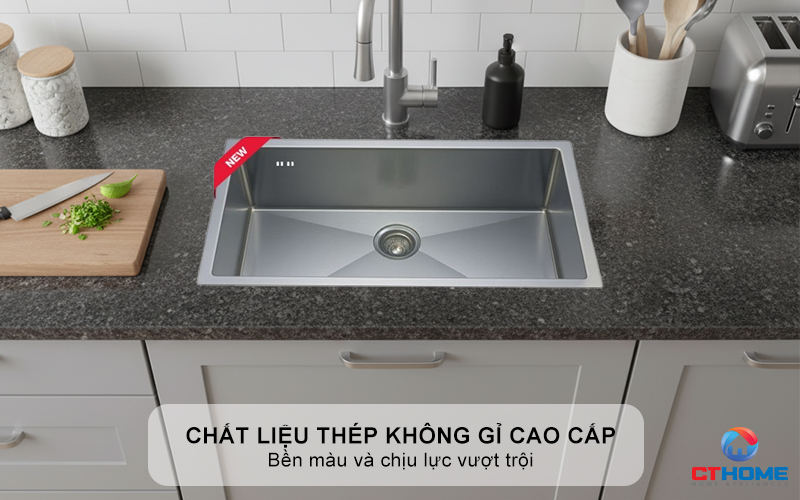 CHẬU INOX 1 HỐC RỬA  BEX LINEA 70.40 1B (R10) BEXLINEA70401BR10 3