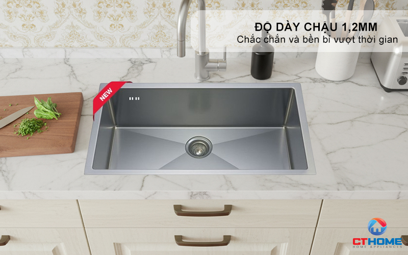 CHẬU INOX 1 HỐC RỬA  BEX LINEA 70.40 1B (R10) BEXLINEA70401BR10 6