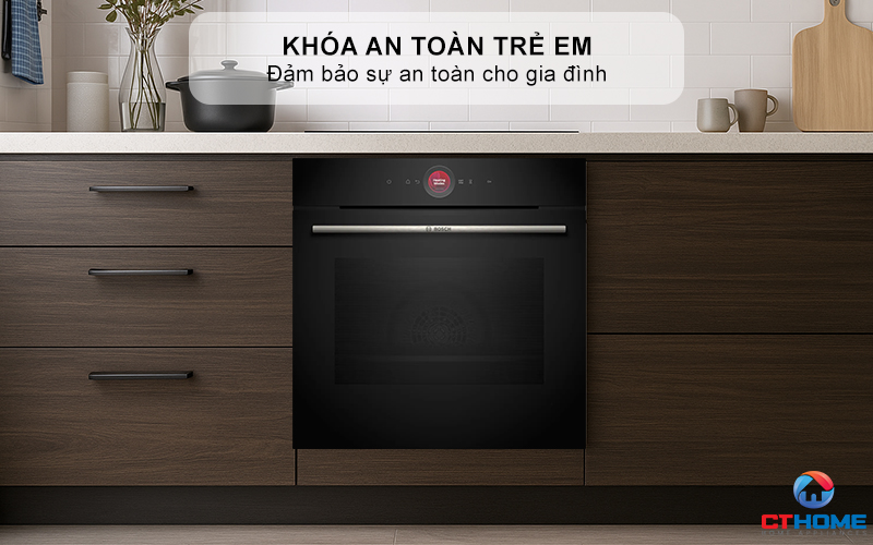 LÒ NƯỚNG ÂM TỦ BOSCH HBG7341B1B SERIES 8 MÀU ĐEN  12
