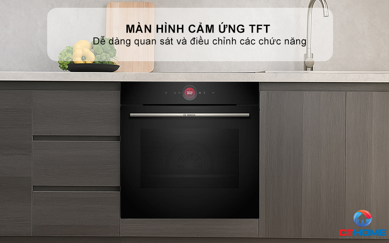 LÒ NƯỚNG ÂM TỦ BOSCH HBG7341B1B SERIES 8 MÀU ĐEN  3