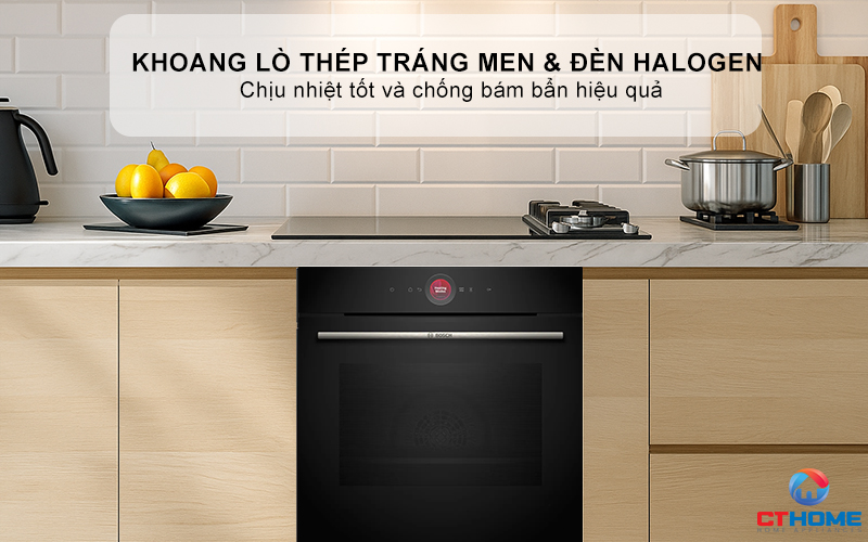 LÒ NƯỚNG ÂM TỦ BOSCH HBG7341B1B SERIES 8 MÀU ĐEN  4