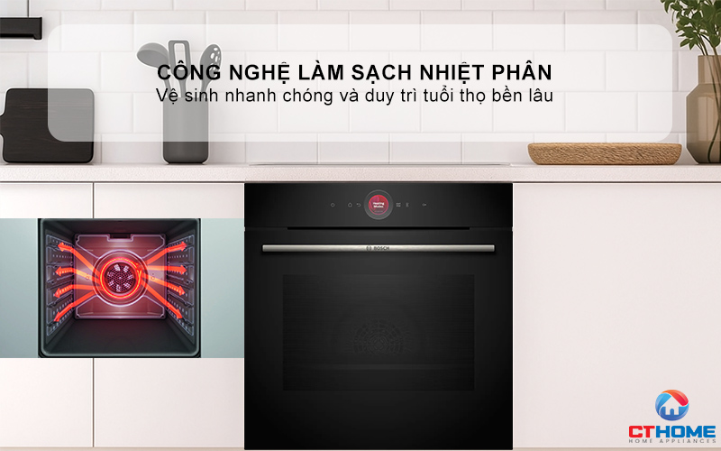 LÒ NƯỚNG ÂM TỦ BOSCH HBG7341B1B SERIES 8 MÀU ĐEN  9