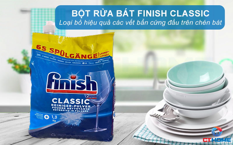  Bột rửa bát Finish classic 1.3kg