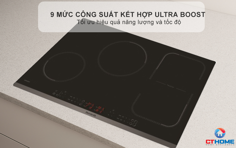 BẾP TỪ 3 VÙNG NẤU BRANDT BPI6449BL 7200W MÀU ĐEN 5