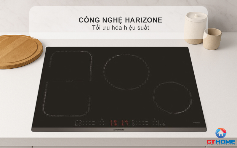 BẾP TỪ 3 VÙNG NẤU BRANDT BPI6449BL 7200W MÀU ĐEN 6