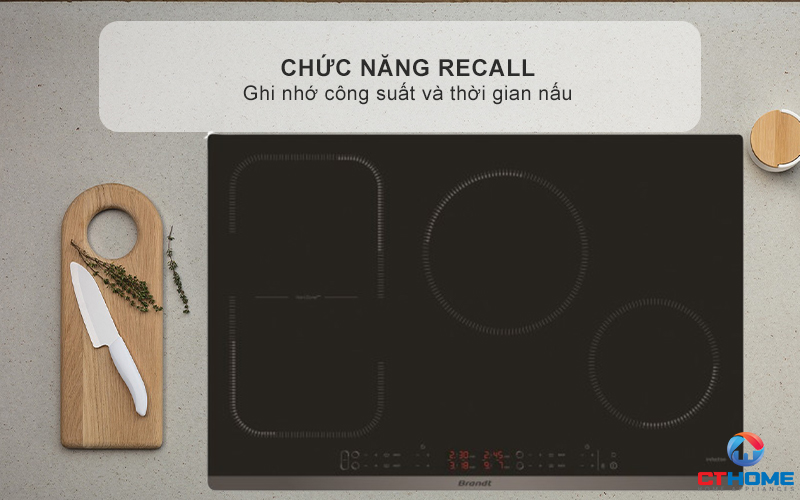 BẾP TỪ 3 VÙNG NẤU BRANDT BPI6449BL 7200W MÀU ĐEN 9