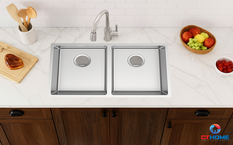 CHẬU RỬA BÁT INOX TEKA TEKA 2 HỐC RỬA BX R10 2B 750 BXR102B750 1