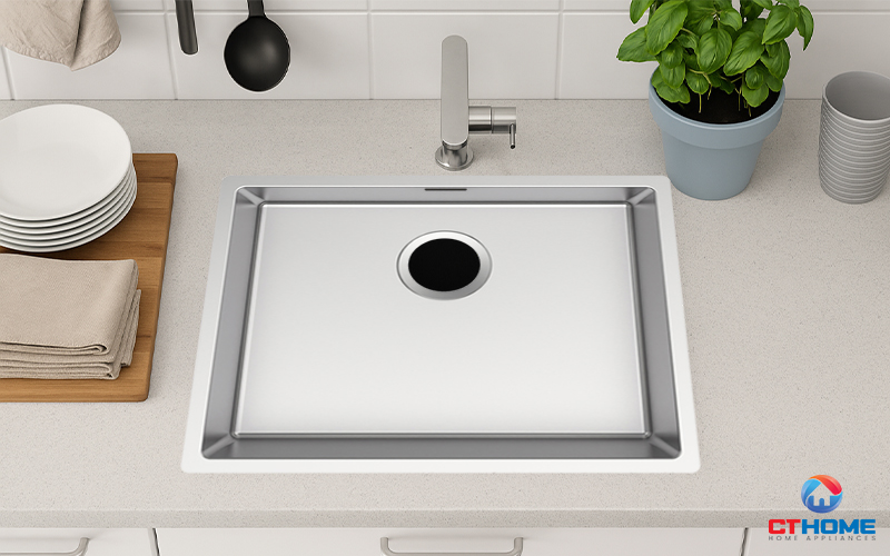 CHẬU RỬA BÁT INOX TEKA 1 HỐC RỬA  BX R10 50.40 BXR105040 1