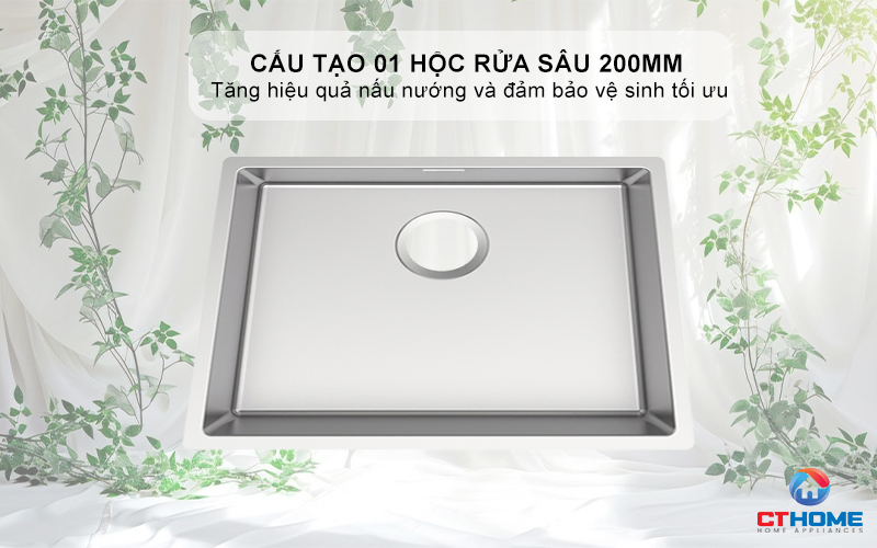 CHẬU RỬA BÁT INOX TEKA 1 HỐC RỬA  BX R10 50.40 BXR105040 2