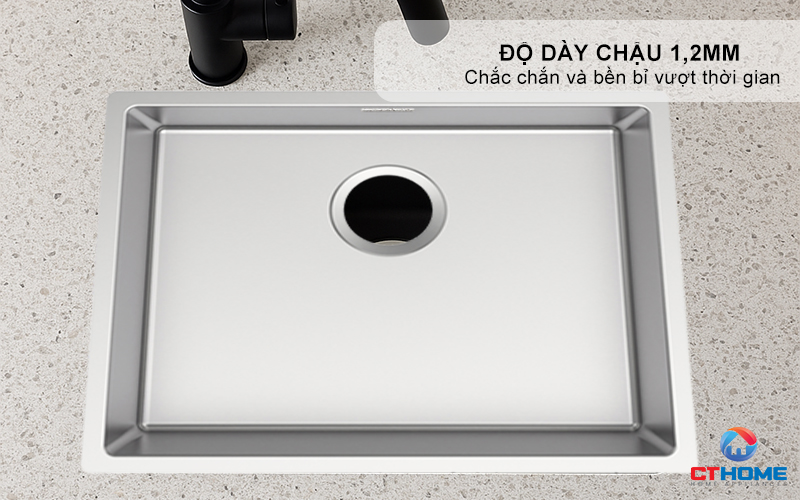 CHẬU RỬA BÁT INOX TEKA 1 HỐC RỬA  BX R10 50.40 BXR105040 6