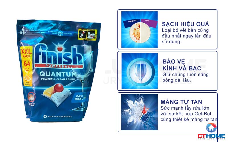 VIÊN RỬA BÁT FINISH QUANTUM 64 VIÊN HÀNG CHÍNH HÃNG 3