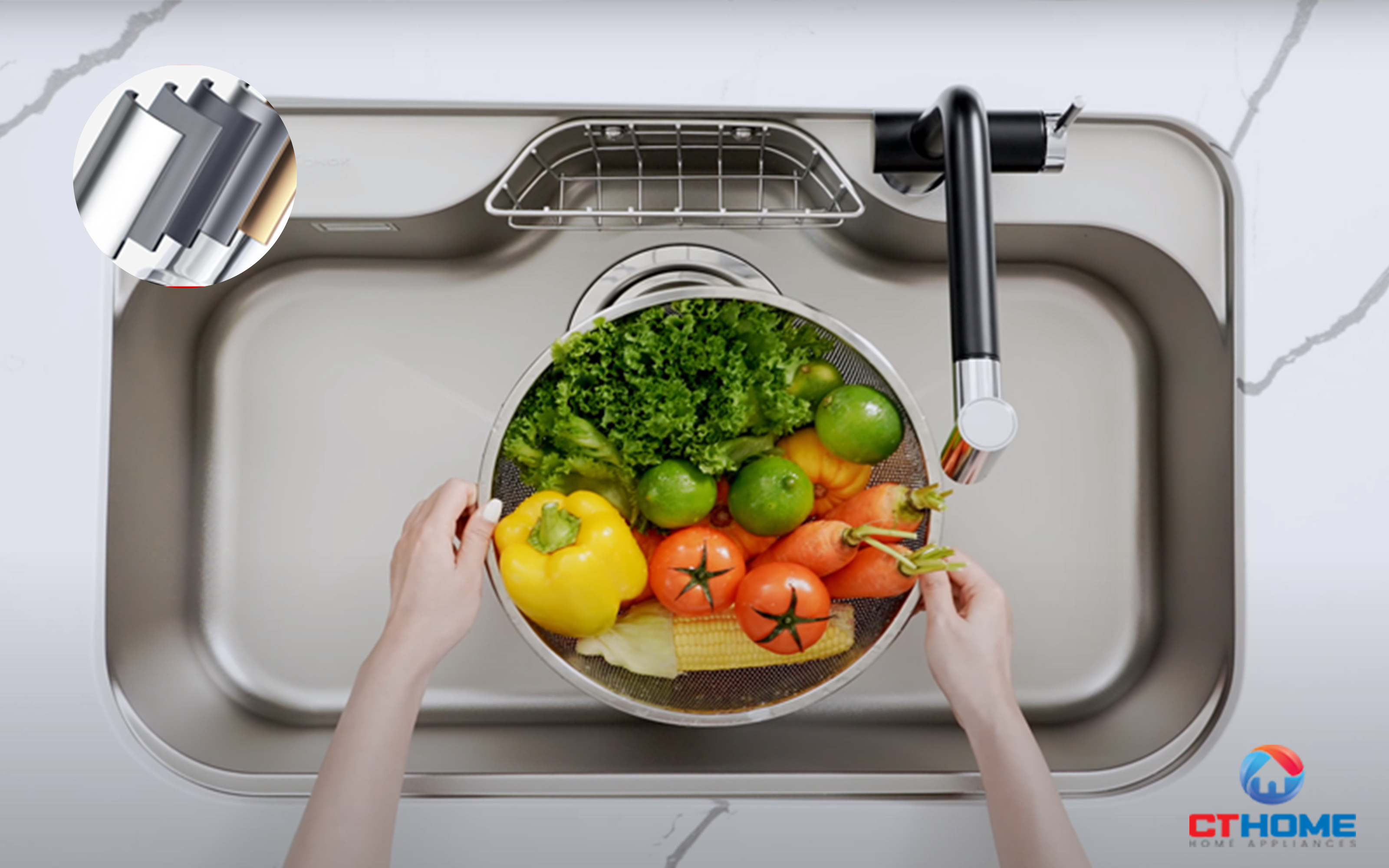 VÒI RỬA BÁT DÂY RÚT VOLTA BLACK VOLTABLACK 2