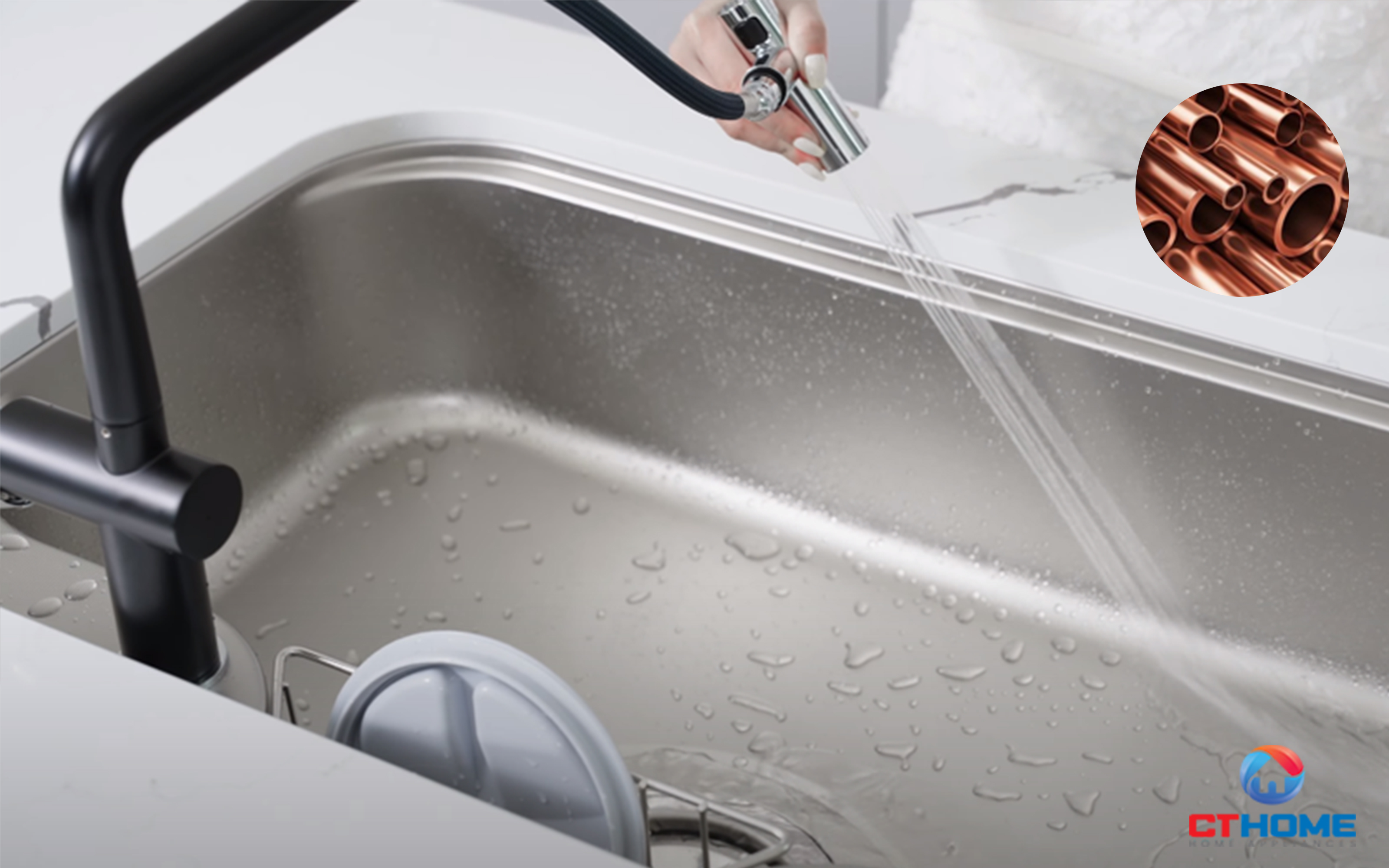 VÒI RỬA BÁT DÂY RÚT VOLTA BLACK VOLTABLACK 3