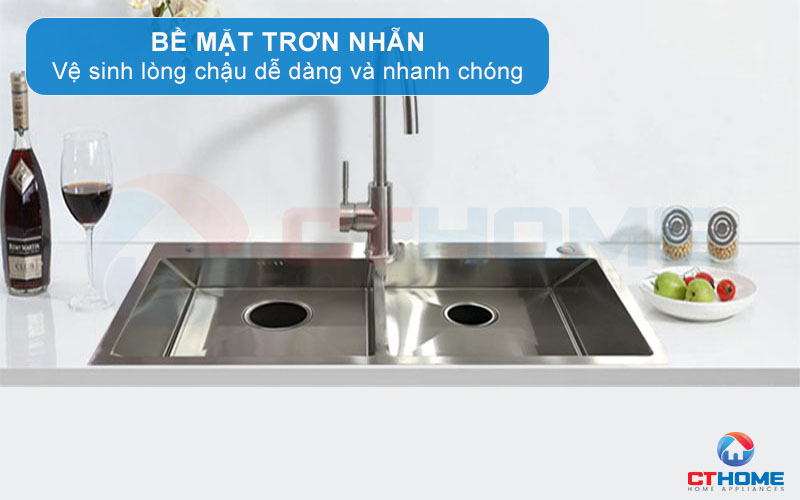 Vệ sinh dễ dàng, nhanh chóng