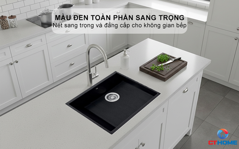 Màu đen toàn phần sang trọng, bề mặt nhẵn mịn