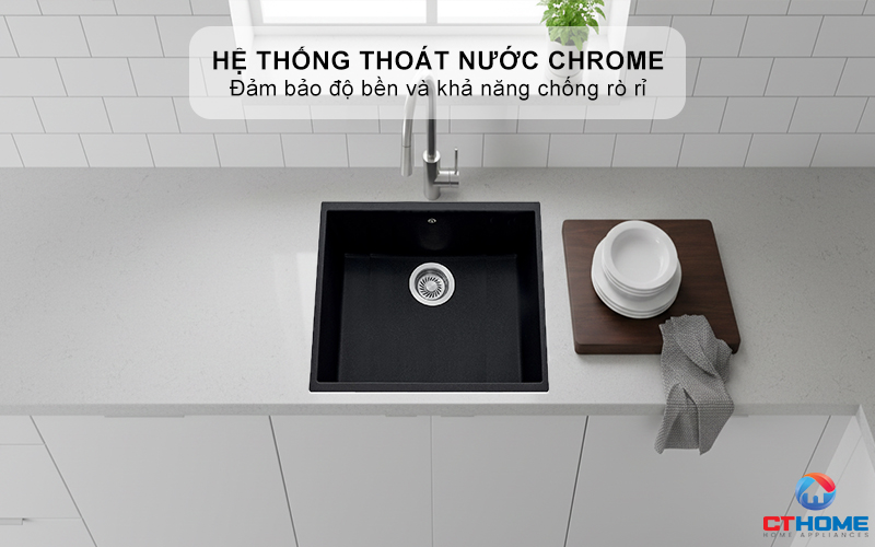 Hệ thống thoát nước bằng Chrome bền bỉ, chống rò rỉ