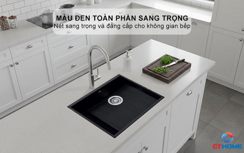 Màu đen toàn phần sang trọng, bề mặt nhẵn mịn