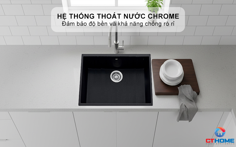 Hệ thống thoát nước bằng Chrome bền bỉ, chống rò rỉ