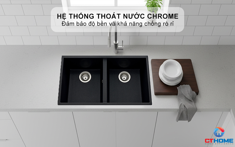 Hệ thống thoát nước bằng Chrome bền bỉ, chống rò rỉ