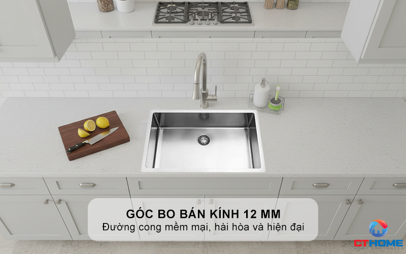Góc bo bán kính 12 mm mềm mại và tinh tế