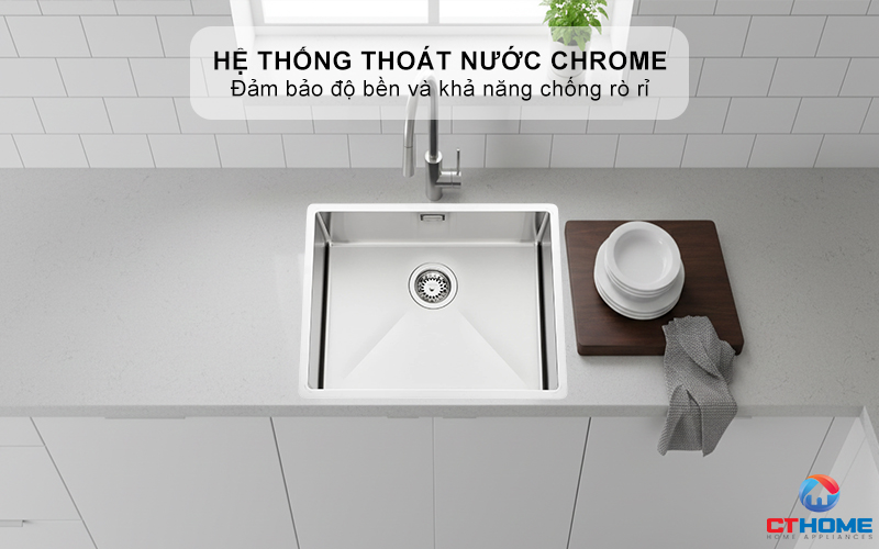 Hệ thống thoát nước bằng Chrome bền bỉ, chống rò rỉ