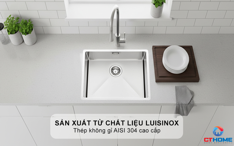 Sản xuất từ chất liệu Luisinox (thép không gỉ AISI 304) 