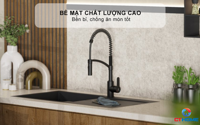 Bề mặt hoàn thiện bền bỉ, chống ăn mòn tốt